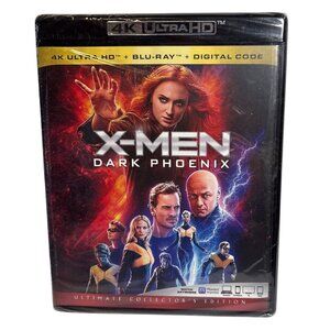 X-Men Dark Phoenix DVD 4K Ultra HD + Blu-Ray + Digital Code